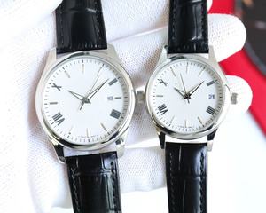 Montre de luxe haut de gamme Fo. Omegas, mouvement à quartz de précision, bracelet en cuir de crocodile, cadran noir, aiguilles argentées, revêtement luminescent - Product Image 2