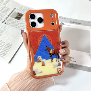 Design de mode 3 en 1 belle coque de téléphone portable <span class=keywords><strong>incassable</strong></span> de couleur <span class=keywords><strong>orange</strong></span> pour SAM S26 Ultra - Product Image 4