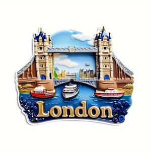 Aimants en acrylique à motifs pittoresques, vente chaude, rectangulaires, décoration de réfrigérateur, pour café, bar, comptoir, événements, cadeaux, décoration quotidienne - Product Image 1