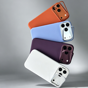 เคสโทรศัพท์ซิลิโคนเหลวพร้อมที่ยึดเลนส์กล้อง S135 สำหรับ iPhone 17 18 Pro Max รองรับการชาร์จไร้สายแบบแม่เหล็ก - Product Image 3