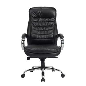 Sillas Ejecutivas de Cuero de Lujo Estilo Ergonómico Completo, Clase 4, con Elevación a Gas, Respaldo Grueso, para Jefes y Gerentes, con Respaldo Alto - Product Image 1