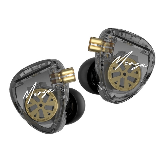 KZ Merga 2DD Dynamic Drivers HIFI Music Headphones In-Ear Wired Earphones 4 Driver Units High-Resolution Tuning
