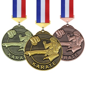 เหรียญคาราเต้ 2023 เหรียญรางวัลเกียรติยศ ทอง เงิน ทองแดง มังกร นานาชาติ เหรียญกีฬาโลหะ เหรียญคาราเต้แบบกำหนดเอง - Product Image 1