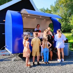 2025 <b>Kitchen</b> Cooking Mobile Trailer Ice Cream <b>Cart</b> Fast Food Truck for Sale Europe - Product Image 2