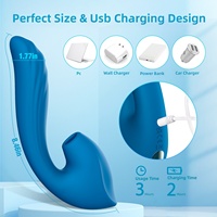 Masseur à ventouse rétractable en silicone ABS étanche IPX6, perles rotatives, appareil de soin corporel, rechargeable par USB, 7 fréquences