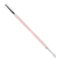 Pousse-cuticules double embout rose écologique réutilisable en acier inoxydable pratique pour le nettoyage des ongles et le gel de manucure – Vente en gros