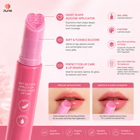 Tube applicateur de rouge à lèvres avec embout en silicone en forme de cœur, emballage cosmétique personnalisé pour rouge à lèvres et gloss, tubes de gloss personnalisés 5ml 25ml