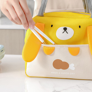Nuovo cartone animato 3D carino Bento Bag LOGO personalizzato studente pranzo portatile isolamento termico ispessito <span class=keywords><strong>borsa</strong></span> da Picnic isolante termico - Product Image 4