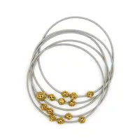 6MM Perlen Stretchy Beads Mesh Armband Natürliches stapelbares Armband für Damen