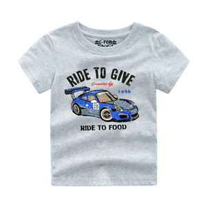 T-shirt imprimé pour garçons, fabrication exquise, mode enfant, t-shirt en coton naturel - Product Image 4