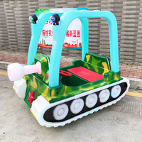 Voiture tamponneuse lumineuse à batterie double pour enfants, équipement de divertissement extérieur pour centre commercial Square Park