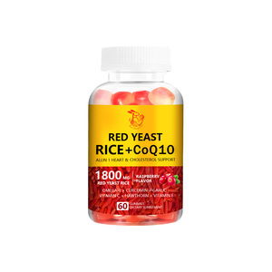 Factory Wholesale Coq10 <b>Red</b> Rice Yeast Extract with Dietary Fiber <b>Red</b> Yeast Rice Supports Healthy Blood Lipid Levels Capsules - Product Image 1