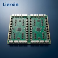 Tarjeta de Acceso DSLAM Lierxin LEX-DSLAM-LINE ENIG, PCB de 8 Capas HDI, VDSL2 ADSL2+, Divisor POTS de 24 Puertos, Vectorización G.fast ISP