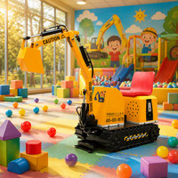 Jeu de simulation de machines de construction pour parc d'attractions, mini-excavatrice électrique pour enfants