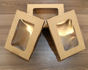 Boîte d'emballage en papier Kraft biodégradables Oem, boîte artisanale de haute qualité avec fenêtre, 10 pièces - Product Image 6