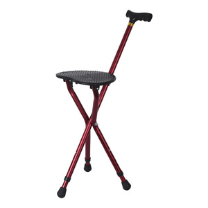 Canyu Aluminum Alloy Tripod Cane <b>Stool</b> <b>Adjustable</b> <b>Height</b> With Seat For Hiking Camping Outdoor Use - Product Image 2