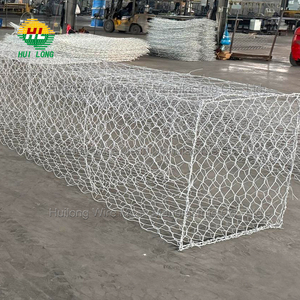 Eenvoudige Installatie Gegalvaniseerd Staal Gabion Muur Galfan Gecoat 2X1X1 Hexagonaal Gaas Geweven Verwerkt Product - Product Image 2