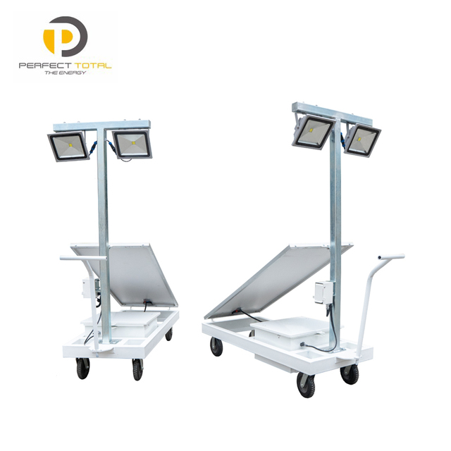 Mini Portable Dolly Mounted Mobile Tower Lighting for Road of Led Lights