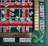 Coffret de Mahjong Américain de Luxe pour Soirée de Jeu, Tuiles en Acrylique à 4 Couches pour Réunions d'Amis