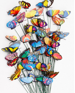 Mariposas 3D Coloridas para Jardín, Estacas de PVC de 4cm, Decoración Floral para Jardín - Product Image 3