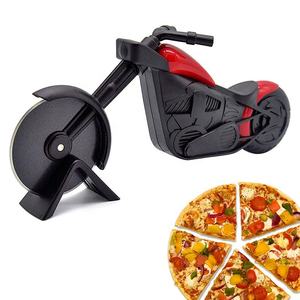 Trancheur de pizza en acier inoxydable haute qualité, Anti-rouille lame tranchante, coupe-Pizza de moto pour couper les gâteaux <span class=keywords><strong>des</strong></span> gaufres - Product Image 1