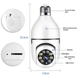 Caméra de sécurité domestique OEM ODM personnalisée avec ampoule, audio bidirectionnel, détection de mouvement, vente directe usine - Product Image 4