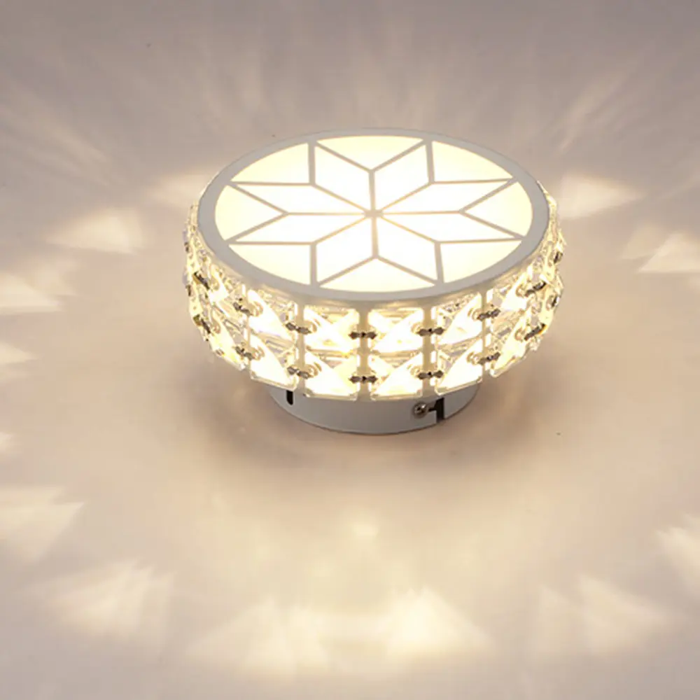 מודרני תקרת אור פנסי עגול דקורטיבי מנורת תקרת תאורת גביש תקרת מנורות לסלון