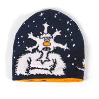 Bonnet et écharpe réversibles à double face en tricot jacquard avec motif graphique personnalisé