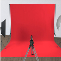 2000*3000 Kain Latar Belakang Fotografi Studio Sederhana Bahan Muslin Non-Woven Warna Polos Layar Hijau 1.5Mx1M/2M/3M (Tanpa Tripod)