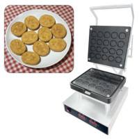 Machine à biscuits personnalisable avec moule interchangeable et logo, 3200W, antiadhésive, pour la formation de coques de tarte, avec 20 cavités