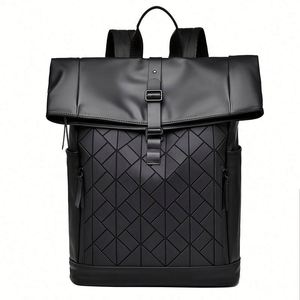 Mochila Escolar de PU de Gran Capacidad, Nueva Tendencia, Impermeable, con Bolsillos para Portátil - Product Image 1