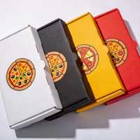 Boîte d'expédition rectangulaire en papier kraft magnétique pour aliments, personnalisable, recyclable, éco-responsable, impression quadricolore, emballage pour pizza, usine OEM