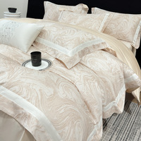 Ensemble de couette moderne en satin 100% coton de qualité supérieure, 240 fils, coton à fibres longues, doux pour la peau, personnalisable