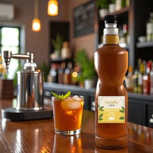Jarabe de té verde con sabor a jazmín certificado ISO 2000 para preparación rápida de bebidas, saborizado para té de burbujas. - Product Image 1