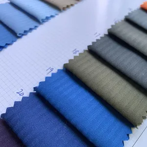Custom Dyed Lining Fabric TC 80/20 Polycotton 110*76 Herringbone Lining Fabric For Shirt