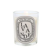 Anpassbares Logo Handgemachte Moderne Duftkerze Lavendel/Rosen/Amber Zylindrisches Transparentes Glasgefäß Soja/Kokoswachs Geschenkset
