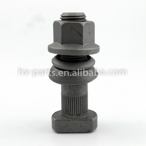 Boulon de moyeu de roue robuste avec écrou à bride, ensemble de goujons de roue de camion de classe 10.9 pour véhicules utilitaires - Product Image 2