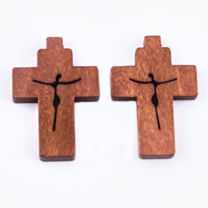 <span class=keywords><strong>DIY</strong></span> 가톨릭 목제 십자가 펜던트 비즈 목걸이 팔찌 부자재 - Product Image 3