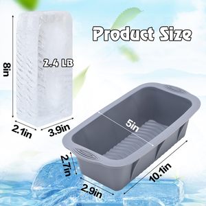 2024 Offre Spéciale 4 pièces réutilisable Silicone grand froid plongeant bain refroidisseurs étoile ronde bloc de glace Cube plateau moule pour congélateur congélation - Product Image 3