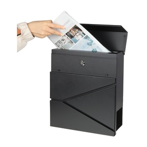 Boîte postale murale en métal pour maison, boîte aux lettres personnalisée avec porte-journal - Product Image 5