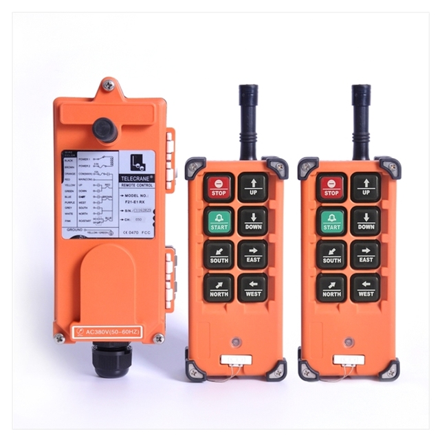 F21-E1B Telecrane Industrial Radio Remote Controls for Crane 2 Transmitters 1 Receiver