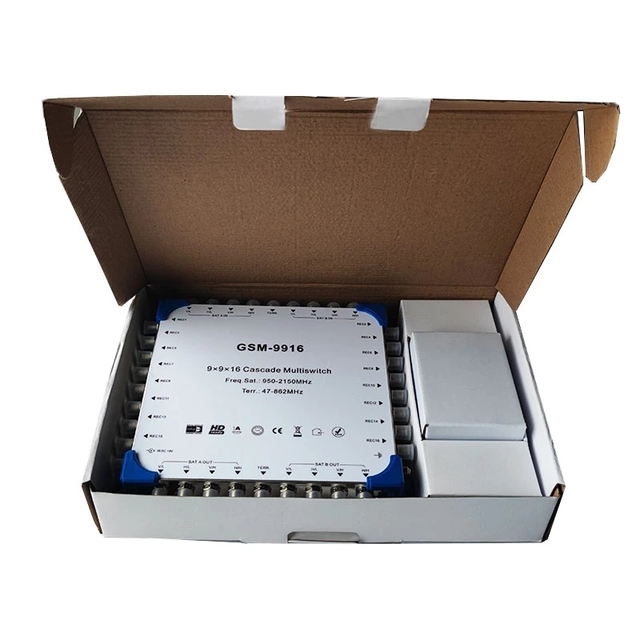 Satellite TV Multi-Signal Distributor 9 Input 16 Output Cascade Switch Satellite Multi-Switch
