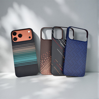Coque de téléphone en fibre de carbone véritable pour iPhone 18/17/17 Air/17/18 Pro Max, chargement magnétique, légère, antichoc, protection arrière