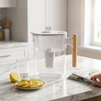 Filtro Purificador de Agua de Múltiples Capas con Carbón Activado y Resina de Intercambio Iónico para Reducción de Plomo, Tipo Jarra por Gravedad