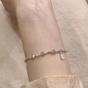 Bracelet en argent cassé irrégulier CLB2-DZ femmes quelques nouveaux <span class=keywords><strong>Ping</strong></span> an Fortune petite foule Design Senior Sense Light Luxury - Product Image 2