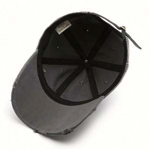 Casquette de baseball en coton déchiré printemps-été pour homme et femme, casquette de sport vieillie pour l'extérieur, idéale pour l'automne et l'hiver - Product Image 6
