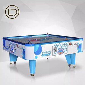 LeaderDream Adulto Blanco Azul Super 4 Personas Múltiples Air <span class=keywords><strong>Hockey</strong></span> Table Fan Hokey Table Air <span class=keywords><strong>Hockey</strong></span> 4 Player - Product Image 2
