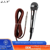 Microphone dynamique filaire, carte son pour diffusion en direct, système audio karaoké KTV à domicile, sonorisation pour bus/véhicule, conférence