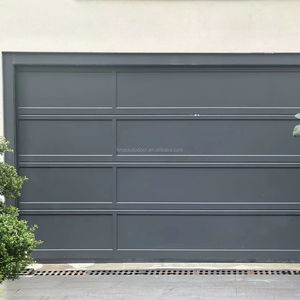 थोक अमेरिकी पारंपरिक स्वचालित रोलर शटर गैरेज दरवाजा चिकनी फ्लश स्टील सैंडविच पैनल एल्यूमीनियम मिश्र धातु निर्मित - Product Image 2