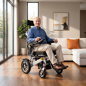<span class=keywords><strong>Fauteuil</strong></span> <span class=keywords><strong>roulant</strong></span> électrique à dossier inclinable avec support cervical réglable pour l'assistance à la mobilité médicale – <span class=keywords><strong>Prix</strong></span> usine - Product Image 6